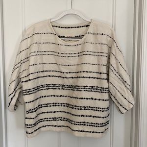 Beautiful woven Jamie + the Jones sweater